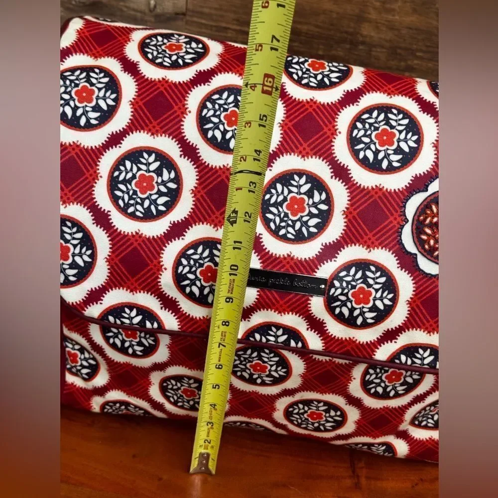 Petunia Pickle Bottom Boxy Backpack Diaper Bag - Vibrant Red Pattern